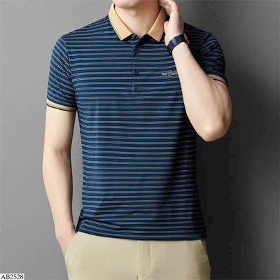 AB2528 ÁO POLO NAM SỌC PHỐI CỔ MÀU