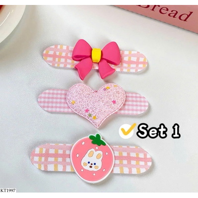 KT1997 SET 3 MIẾNG DÁN TÓC CHO BÉ