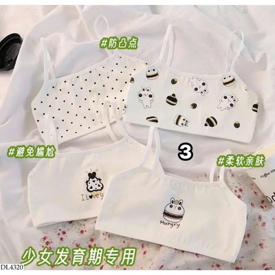 DL4320 SET 4C ÁO LÓT CHO BÉ GÁI MỚI LỚN