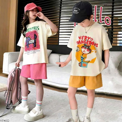 ST8022 BỘ SHORT HỌA TIẾT CHO BÉ