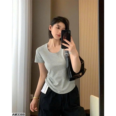 AM3388 ÁO PHÔNG CỔ U IN BLUE