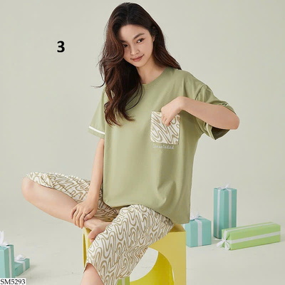 SM5293 BST BỘ MẶC NHÀ CHO NỮ QUẦN LỬNG