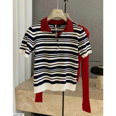 AM3407 ÁO POLO NỮ KẺ NGANG W.G.W.E