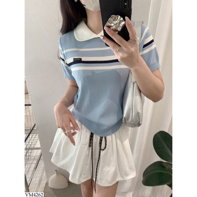 VM4262 CHÂN VÁY NGẮN DÂY RÚT PHỐI MẦU