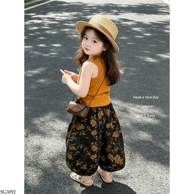 SG3092 SET ÁO SÁT NÁCH QUẦN HOA CHO BG