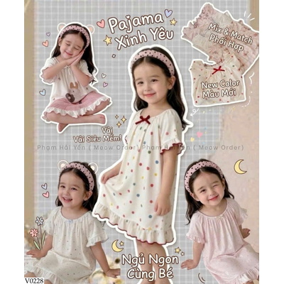 V0228 VÁY NGỦ CHO BÉ