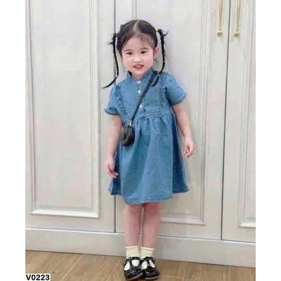 V0223 VÁY JEAN PREMIUM CHO BG