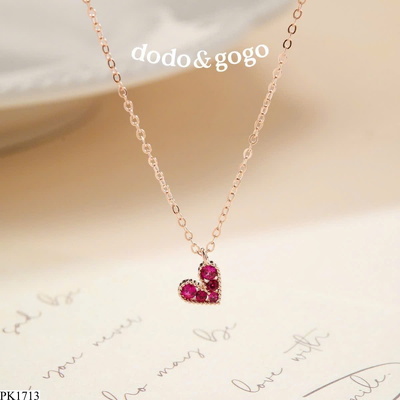 PK1713 VÒNG CỔ ĐÁ HỒNG DODO.GOGO