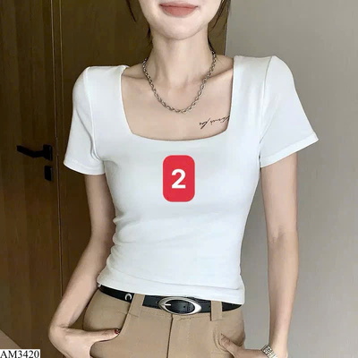 AM3420 ÁO CỔ VUÔNG NỮ (khuyết số 1)