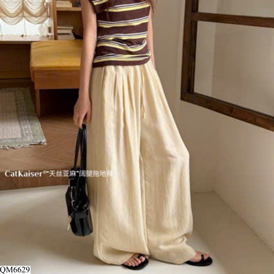 QM6629 QUẦN TENCEL VẢI LANH ỐNG RỘNG