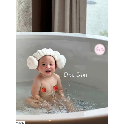 M5047 MŨ TẮM TRÙM ĐẦU CUTE CHO BÉ