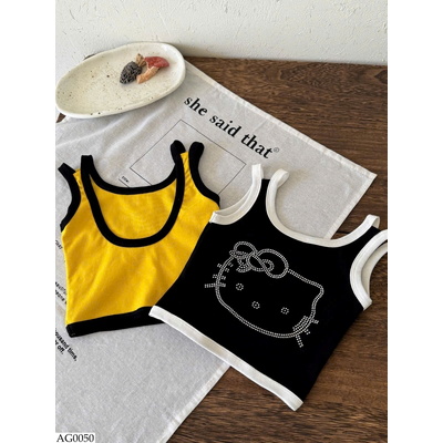 AG0050 ÁO 2 DÂY KITTY CHO BG