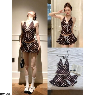 BM1065 SET VÁY BƠI CHẤM BI CHO NỮ
