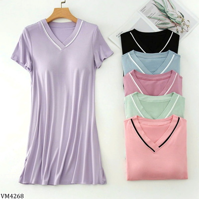 VM4268 VÁY SUÔNG CỔ TIM KÈM ĐỆM NGỰC