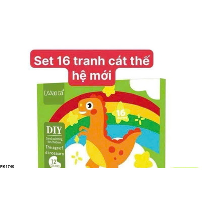 PK1740 SET TRANH CÁT 16 HÌNH