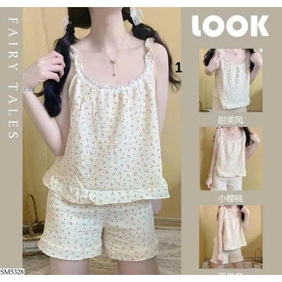 SM5328 SET NGỦ 2 DÂY HOA NHÍ DỄ THƯƠNG