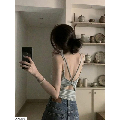AM3467 ÁO 2 DÂY HỞ LƯNG CÁNH BƯỚM