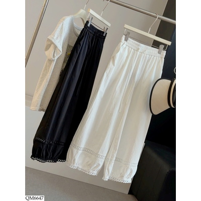 QM6647 QUẦN SUÔNG ANNA ỐNG BOM REN ANNA