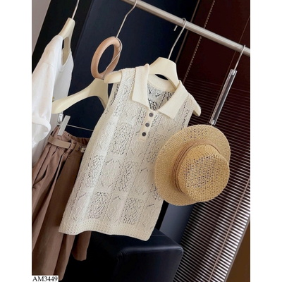 AM3449 POLO DỆT VINTAGE ANNA