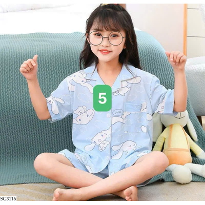 SG3116 BỘ PIJAAMA CHO BÉ GÁI