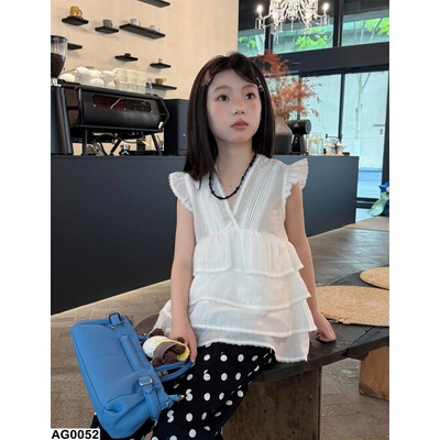AG0052 SƠ MI SÁT NÁCH BÁNH BÈO CHO BÉ
