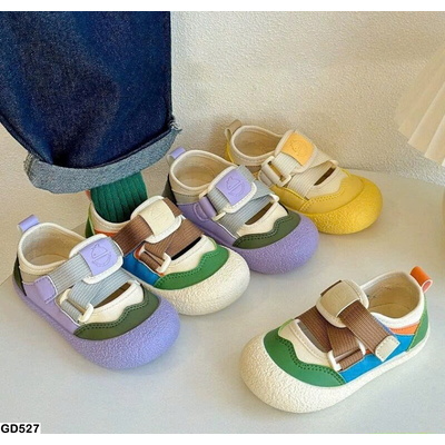 GD527 GIÀY LƯỜI QUAI DÁN PHỐI MÀU