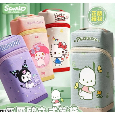PK1738 HỘP BÚT ỐNG CANVAS HOẠT HÌNH