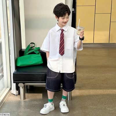 ST8034 SET ÁO SƠ MI MIX QUẦN SHORT
