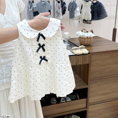 V0246 VÁY CHỮ A CHẤM BI ĐÍNH NƠ BG