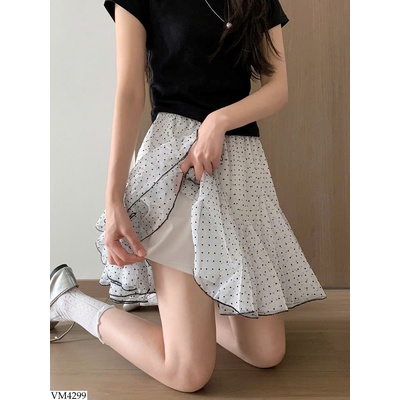 VM4299 CHÂN VÁY CHẤM BI CHO NỮ