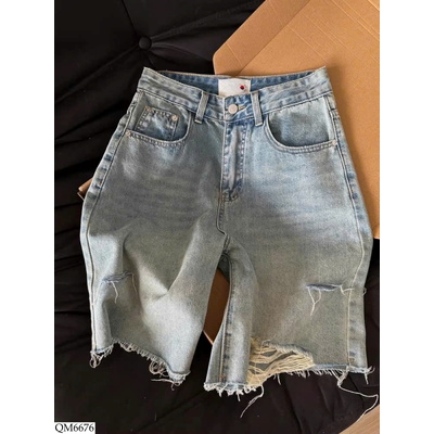 QM6676 QUẦN SHORT JEAN RÁCH CHO NỮ