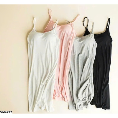 VM4297 VÁY COTTON 2 DÂY KÈM BRA