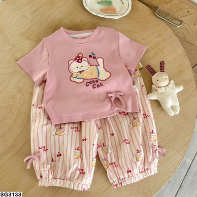 SG3133 SET BỘ NƠ MÈO CHO BÉ GÁI