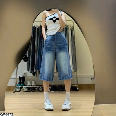 QM6672 QUẦN NGỐ JEANS NỮ