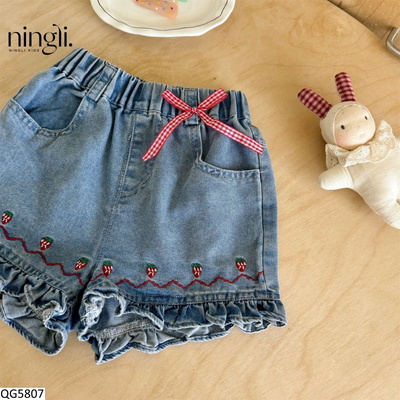 QG5807 QUẦN SHORT JEAN NƠ BG NINGLI