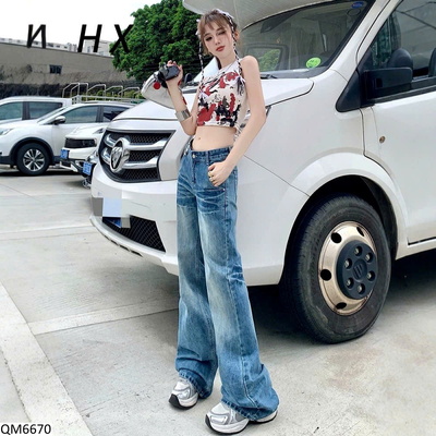 QM6670 QUẦN JEAN ỐNG LOE CHO NỮ