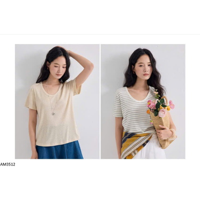 AM3512 ÁO THUN U CỔ VUÔNG CHO NỮ