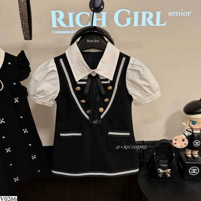 V0266 VÁY CHỮ A TAY BỒNG HÃNG RICH GIRL