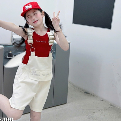 SG3159 SET ÁO SÁT NÁCH MIX QUẦN YẾM CHO BG