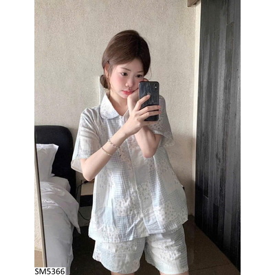 SM5366 BỘ CỘC MẶC NHÀ KẺ CHO NỮ