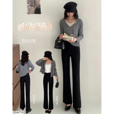 QM6719 QUẦN ỐNG SUÔNG NỮ CATKAISER