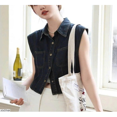 AM3548 ÁO SƠ MI DENIM SÁT NÁCH