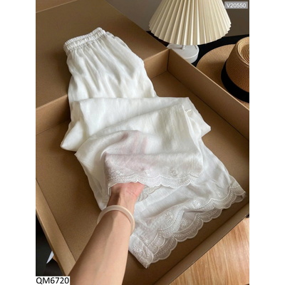 QM6720 QUẦN TRẮNG ỐNG RỘNG CHO NỮ