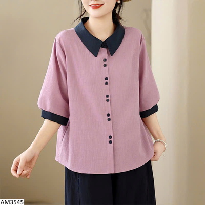 AM3545 ÁO SƠ MI TAY LỠ CHO NỮ