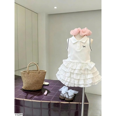 V0289 VÁY POLO NƠ BỒNG CHO BG