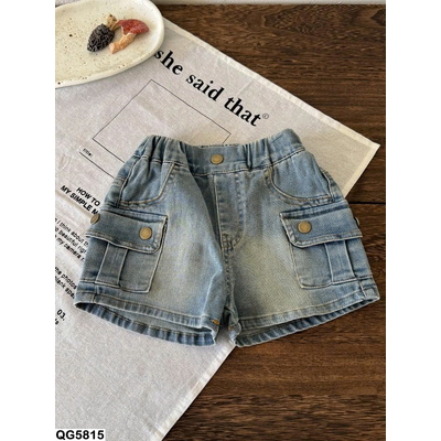 QG5815 QUẦN SHORT JEAN TÚI CÁ TÍNH YUYU