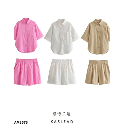 AM3573 SET ÁO SƠ MI & QUẦN SHORT KASLEAD