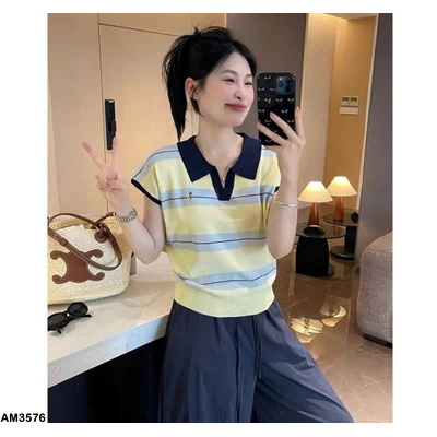 AM3576  ÁO POLO DỆT KIM NỮ