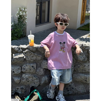 ST8067 ÁO THUN MICKEY MIX SHORT JEANS AFTE