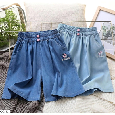 QG5821 QUẦN SHORT JEANS TENCEL CHO BÉ
